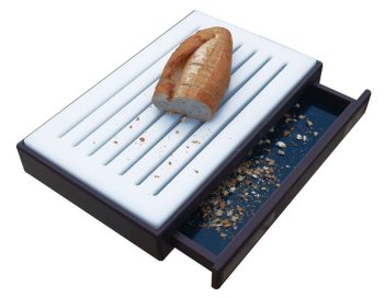 Planche à pain avec plateau à miettes
