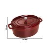 STAUB | LA COCOTTE - Cocotte - Ø 230mm - Fonte - Grenadine-Rouge