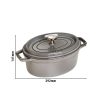 STAUB | LA COCOTTE - Cocotte - ovale - 230mm - Fonte - Gris graphite