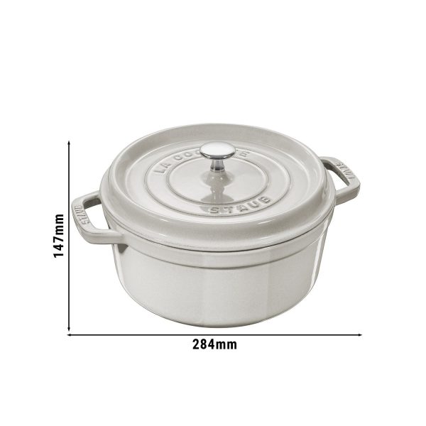 STAUB | LA COCOTTE - Cocotte - Ø 220mm - Fonte - Truffe blanche