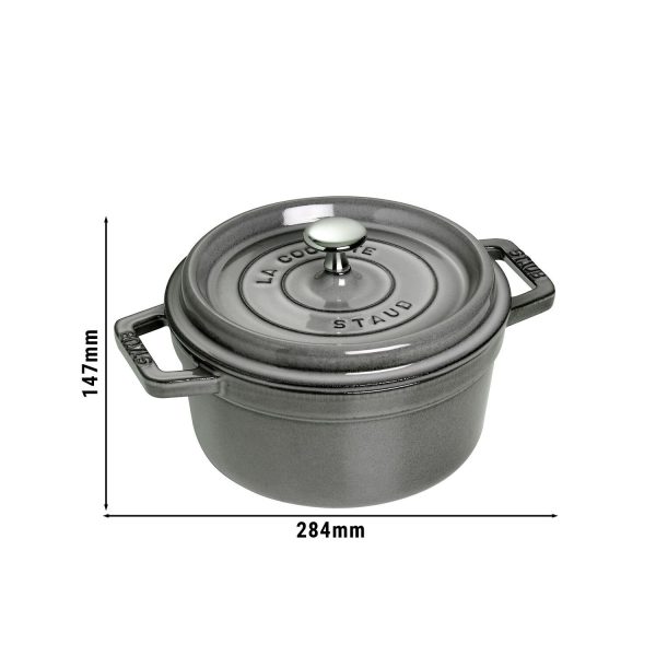 STAUB | LA COCOTTE - Cocotte - Ø 220mm - Fonte - Gris graphite