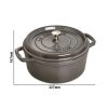 STAUB | LA COCOTTE - Cocotte - Ø 260mm - Fonte - Gris graphite