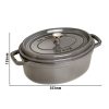 STAUB | LA COCOTTE - Cocotte - ovale - 290mm - Fonte - Gris graphite