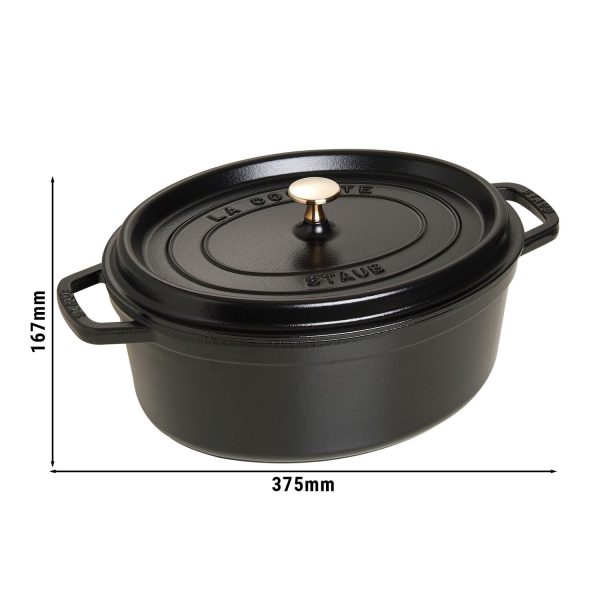 STAUB | LA COCOTTE - Cocotte - ovale - 310mm - Fonte - Noir