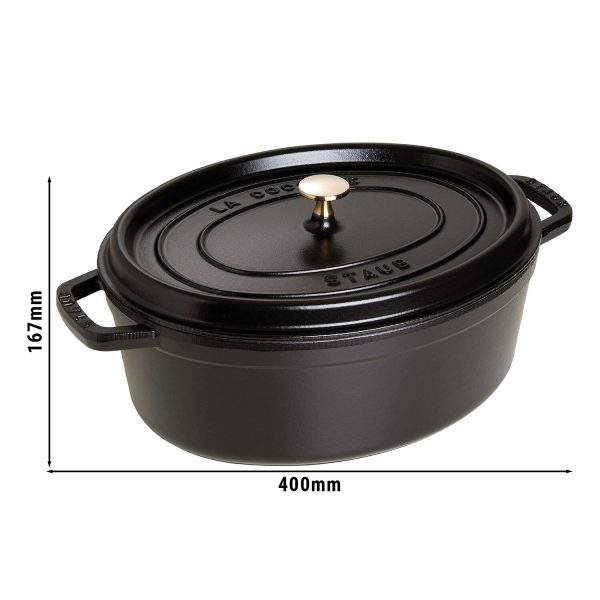 STAUB | LA COCOTTE - Cocotte - ovale - 330mm - Fonte - Noir