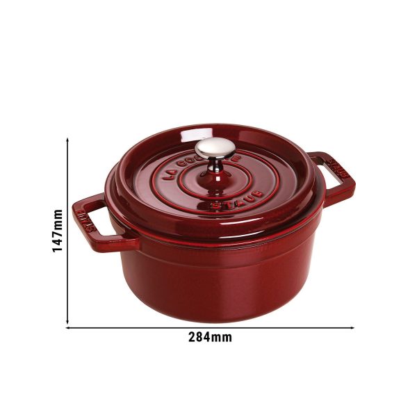 STAUB | LA COCOTTE - Cocotte - Ø 220mm - Fonte - Rouge grenadine