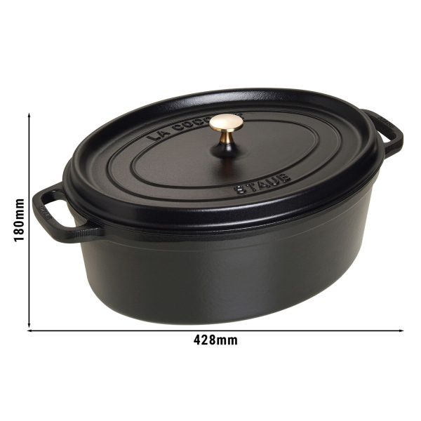 STAUB | LA COCOTTE - Cocotte - ovale - 370mm - Fonte - Noir