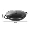 STAUB | SPECIALITIES - Wok avec couvercle en verre - Ø 370mm - Fonte - Noir