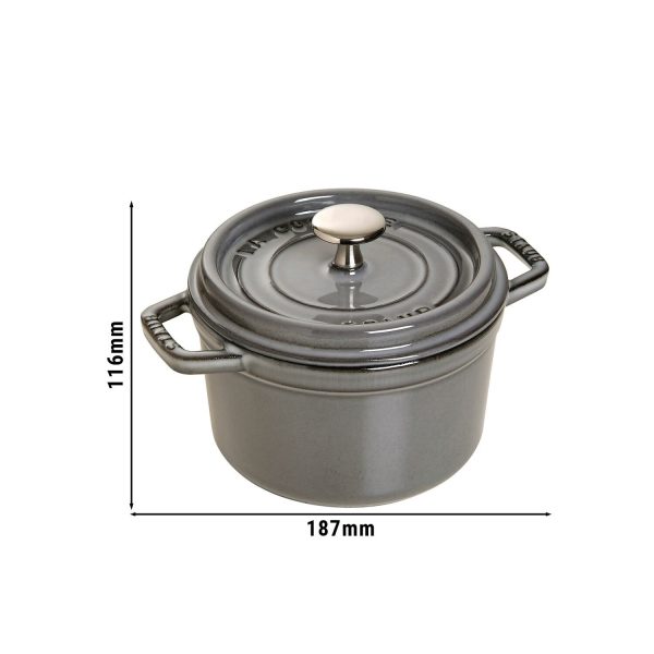 STAUB | LA COCOTTE - Cocotte - Ø 140mm - Fonte - Gris graphite