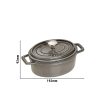 STAUB | LA COCOTTE - Cocotte - ovale - 150 mm - Fonte - Gris Graphite