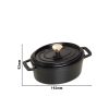 STAUB | LA COCOTTE - Cocotte - ovale - 150 mm - Fonte - Noir