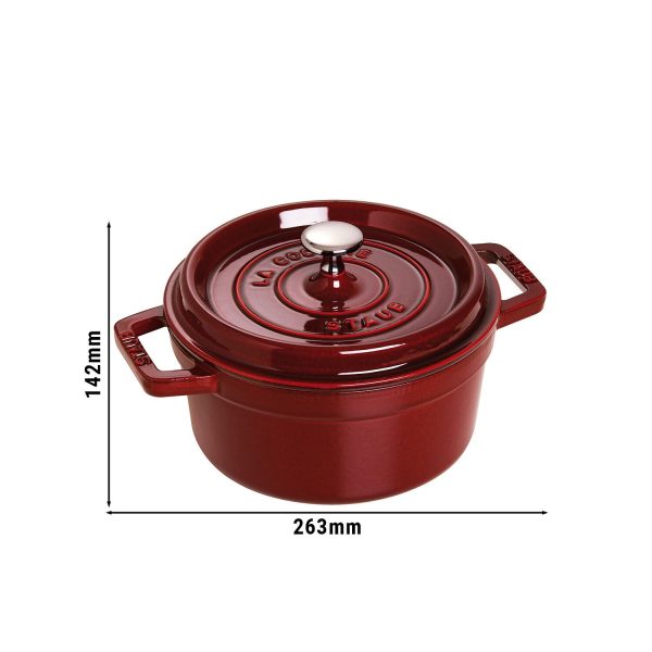 STAUB | LA COCOTTE - Cocotte - Ø 200mm - Fonte - Rouge grenadine