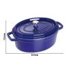 STAUB | LA COCOTTE - Cocotte - ovale - 290mm - Fonte - Bleu foncé