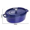 STAUB | LA COCOTTE - Cocotte - ovale - 330mm - Fonte - Bleu foncé