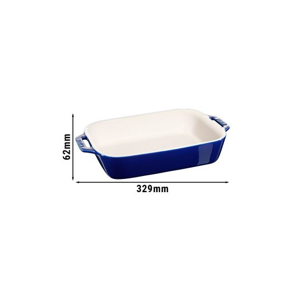 STAUB | CERAMIQUE - Plat à four - 270x200mm - Céramique - Bleu foncé