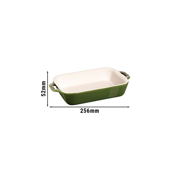 STAUB | CERAMIQUE - Plat à gratin - 200x160mm - Céramique - Vert basilic