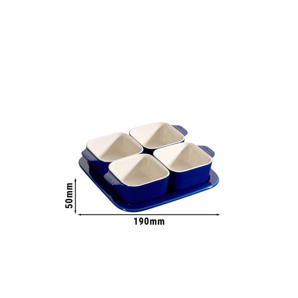 STAUB | CERAMIQUE - Set de tapas - 5 pcs - Céramique - Bleu foncé