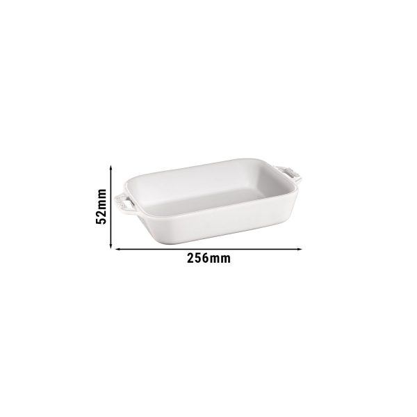 STAUB | CERAMIQUE - Plat à four - 200x160mm - Céramique - Blanc pur