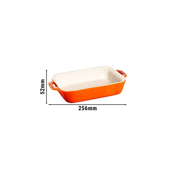 STAUB | CERAMIQUE - Plat à four - 200x160mm - Céramique - Orange