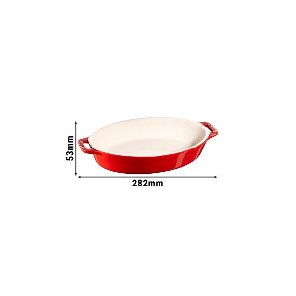 STAUB | CERAMIQUE - Plat à four - 230mm - Céramique - Rouge cerise