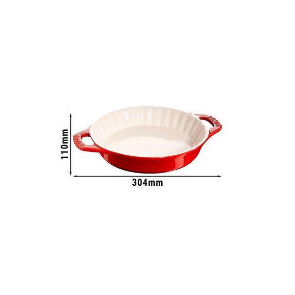 STAUB | CERAMIQUE - Moule à gâteaux - Ø 240mm - Céramique - Rouge cerise