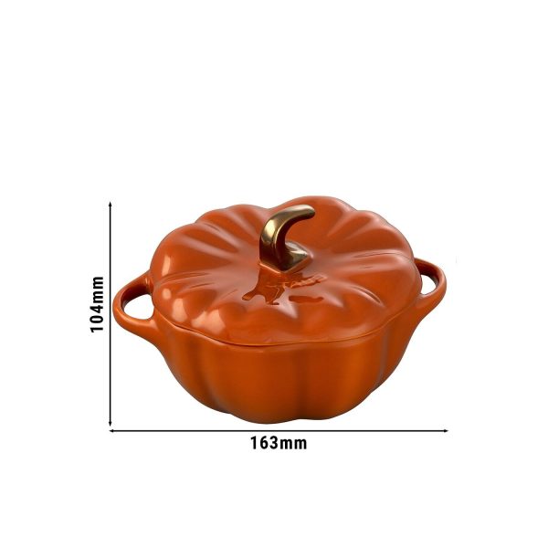 STAUB | CERAMIQUE - Cocotte - Forme Potiron - Ø 120mm - Céramique - Cannelle