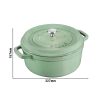 STAUB | LA COCOTTE - Cocotte - Ø 260mm - Fonte - Vert sauge