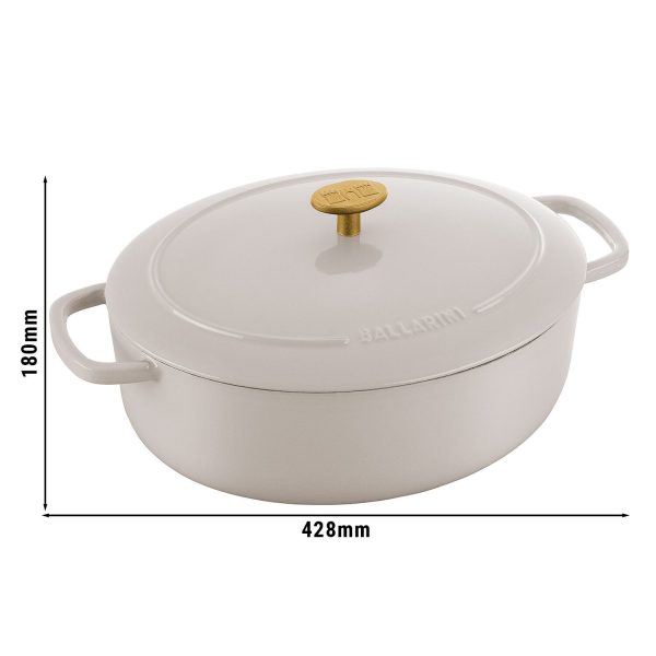 STAUB | LA COCOTTE - Cocotte - ovale - 370mm - Fonte - Ivoire-Blanc