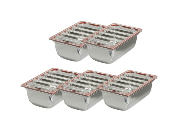 Machine sous vide pour bacs GN 1/1 - Inclus couvercle - Lot de 5