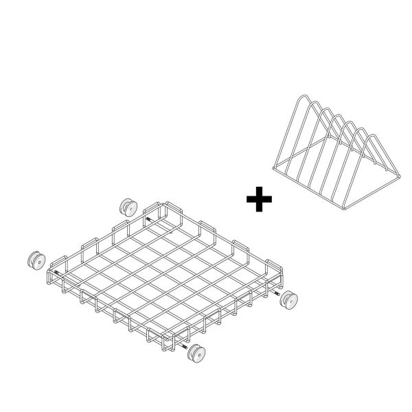 Panier pour lave-vaisselle à pot - 665x665mm