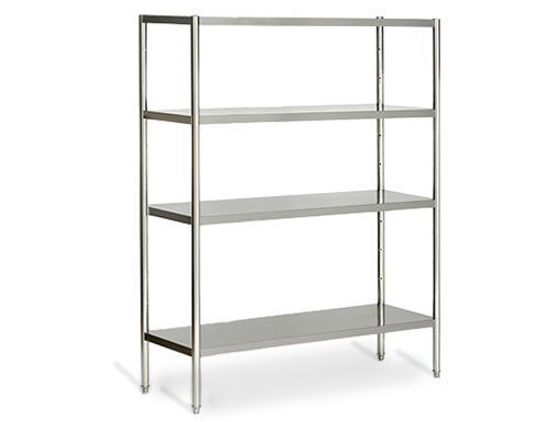 Etagère en inox ECO - 1800x490mm - avec 4 étagères (RÉGLABLE)