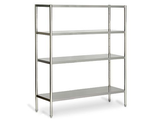 Etagère en inox ECO - 2000x490mm - avec 4 étagères (RÉGLABLE)