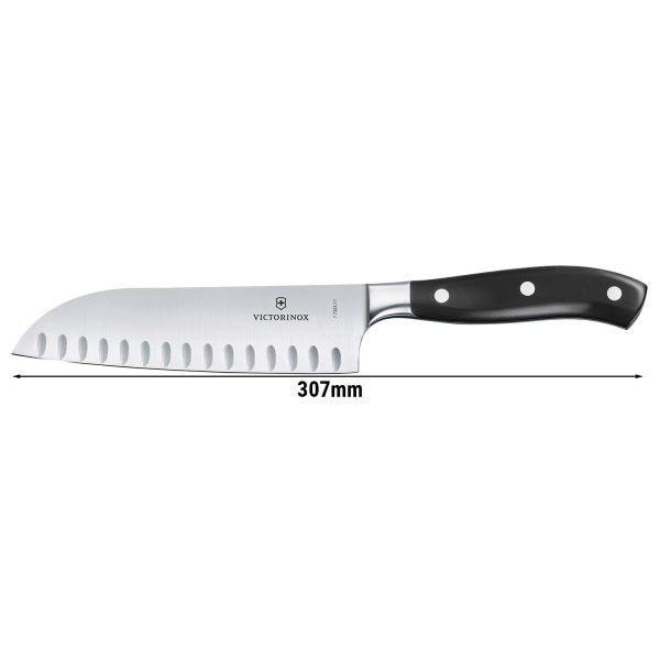 VICTORINOX | GRAND MAÎTRE - Santoku avec lame alvéolée - Lame : 170 mm