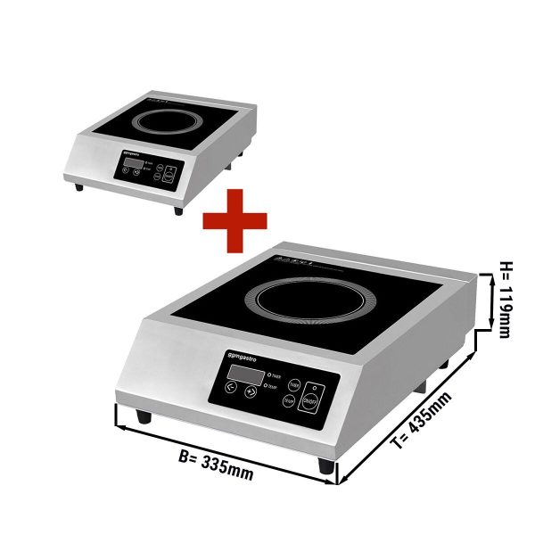 (2 pièces) Cuisinière à induction - 3,5 kW