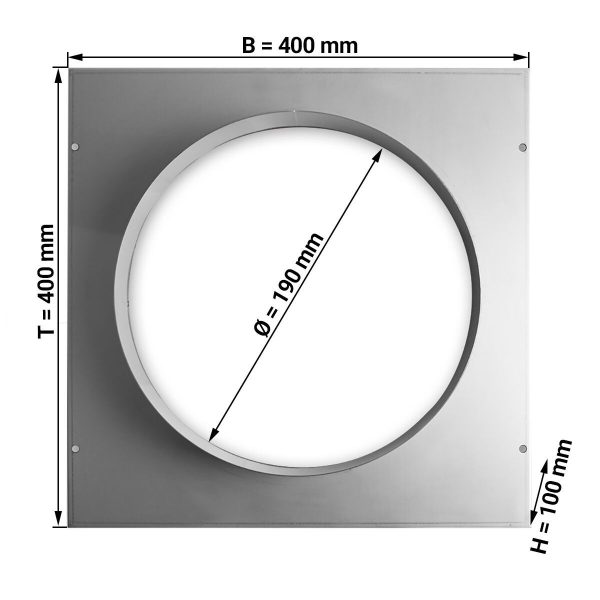 Platine virole - Ø190 mm'