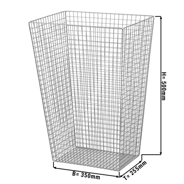 AIR-WOLF | Corbeille à déchets - 36L - Acier inoxydable