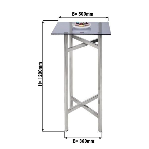 Table d'appoint/table basse - pliable - 50 x 120 cm