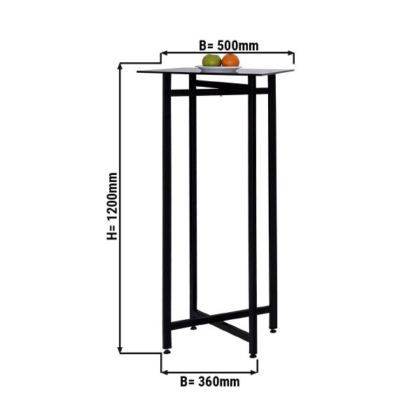 Table d'appoint/table basse - pliable - 50 x 120 cm