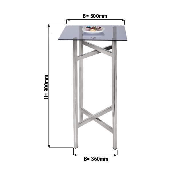 Table d'appoint/table basse - pliable - 50 x 90 cm