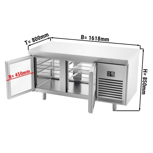 Arrière-bar réfrigéré vitré pour boissons (EN) - Portes avec ouverture sens inverse