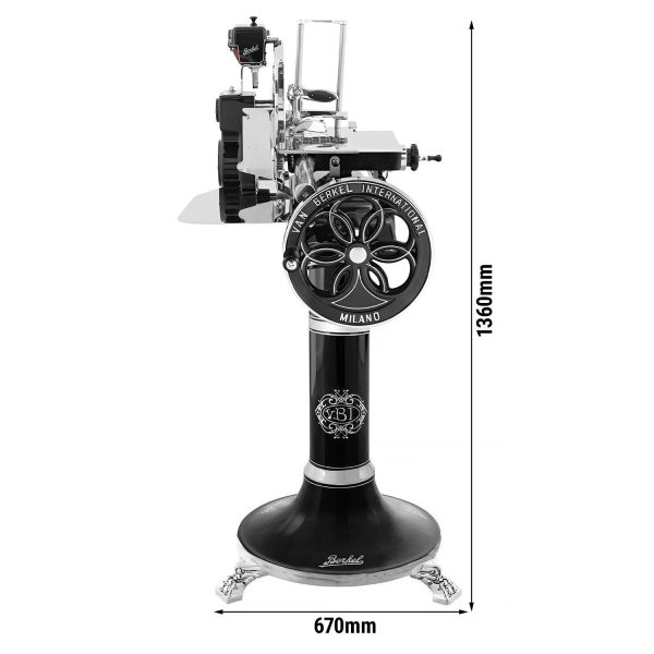 BERKEL | Machine à volant B114 - Lame : Ø 319mm - Noir - avec socle inclus