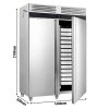 Réfrigérateur pour boulangerie en acier inoxydable PREMIUM - EN 60x40 - 1700 litres - avec 2 portes