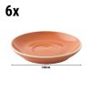 (6 pièces) COLORS - Soucoupe pour cappuccino - Ø 140mm - Orange