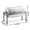 Bain-marie - GN 1/1 - avec couvercle roulant - Chrome