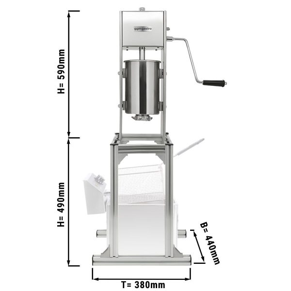 Machine à churros - 5 litres - avec support inclus