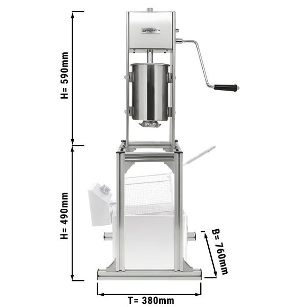 Machine à churros - 5 litres - avec support inclus