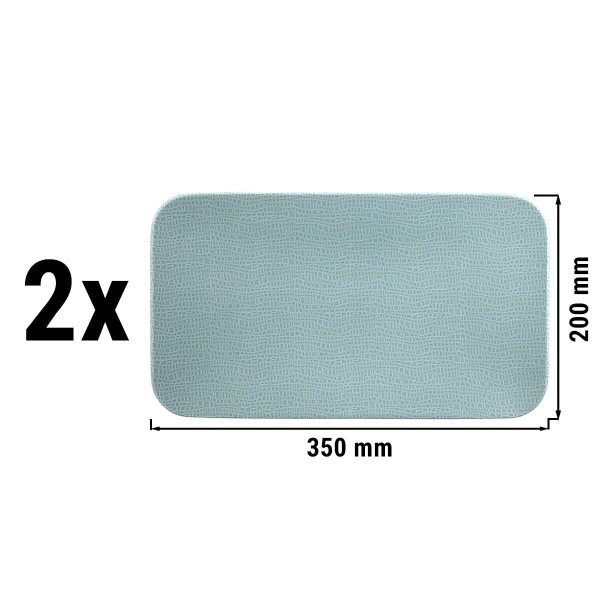 (2 pièces) SELTMANN WEIDEN | Assiette plate rectangulaire - 350x200mm