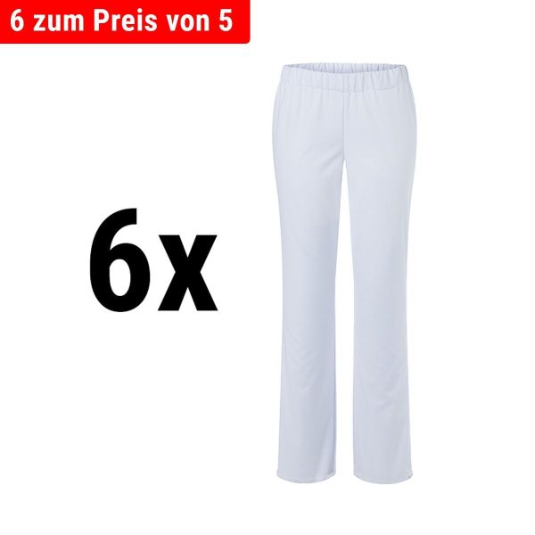 (6 pièces) KARLOWSKY | Pantalon femme Barcelona - Blanc - Taille : 54