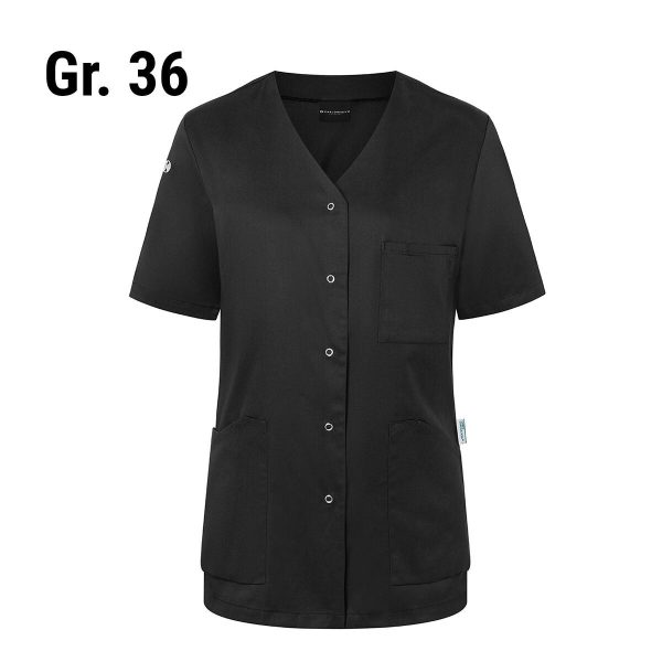 (6 pièces) KARLOWSKY | Casaque femme manches courtes Essential - Noir - Taille : 36