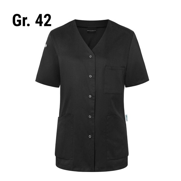 (6 pièces) KARLOWSKY | Casaque femme manches courtes Essential - Noir - Taille : 42